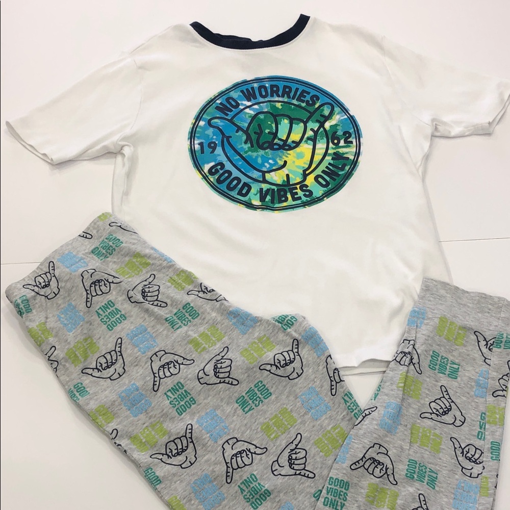 George 2-Piece Pajama Set – “Good Vibes Only” – Youth XL (14–16) – NWOT